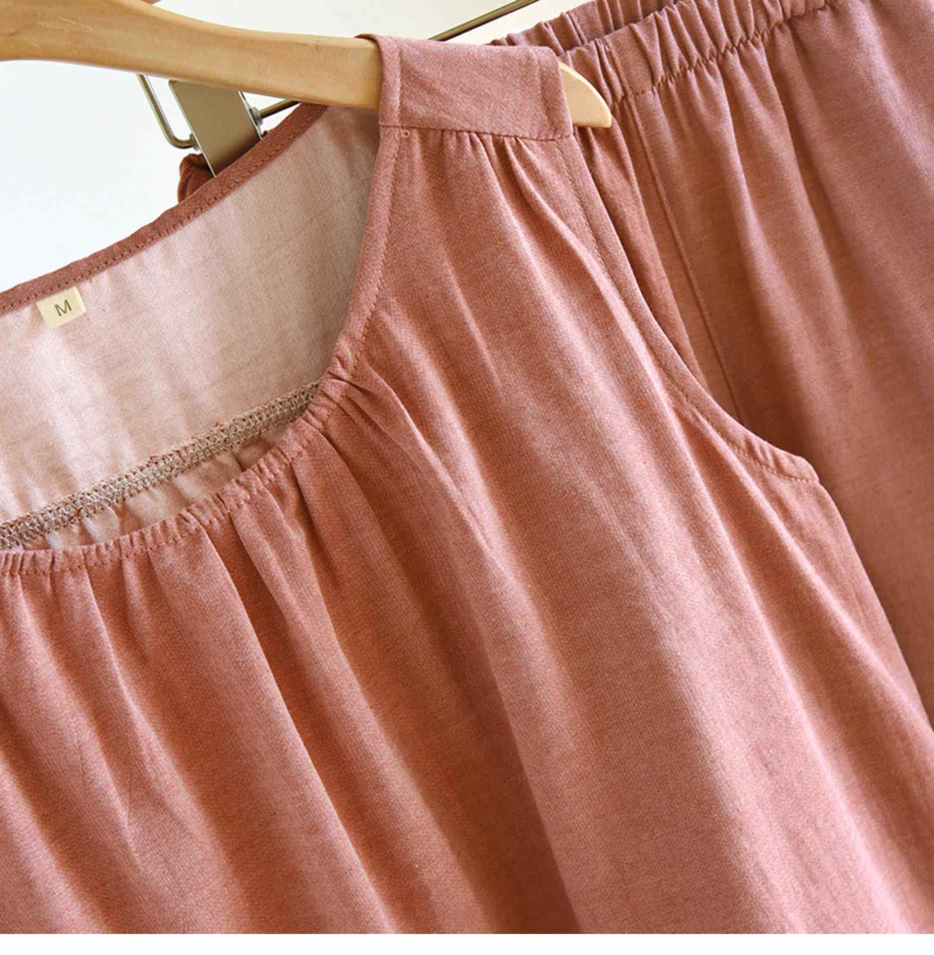 Ownkoti Solid Cotton Gauze Tank & Shorts Set - image 5