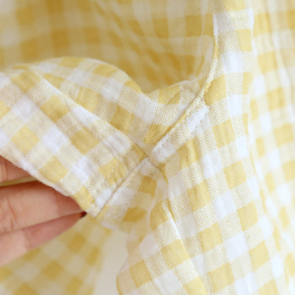 Ownkoti Plaid Cotton Gauze Pajamas with Embroidered Trim - image 16