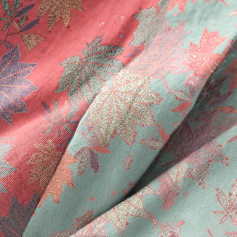 Ownkoti Double Gauze Maple Leaf Cotton Kimono Robe - image 6