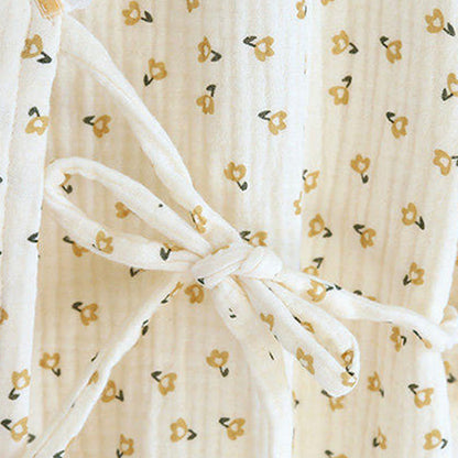 Ownkoti Short Sleeve Kimono Floral Cotton Pajama Set - image 6