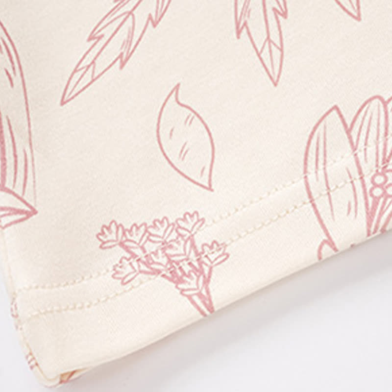 Ownkoti Elegant Floral Cotton Round-neck Pajama Set - image 7