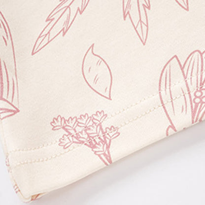 Ownkoti Elegant Floral Cotton Round-neck Pajama Set - image 7