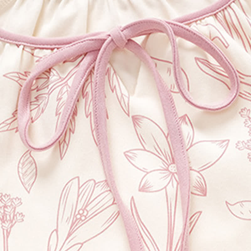 Ownkoti Elegant Floral Cotton Round-neck Pajama Set - image 3