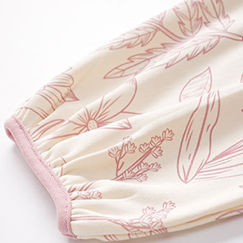 Ownkoti Elegant Floral Cotton Round-neck Pajama Set - image 5