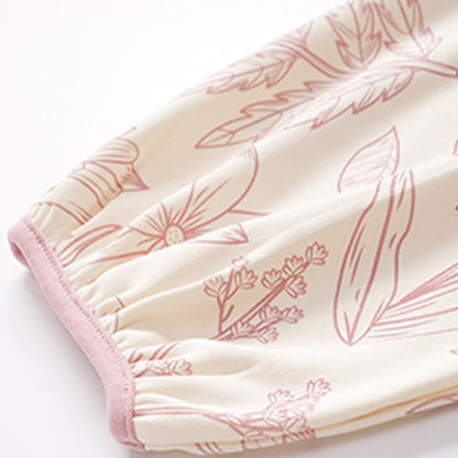 Ownkoti Elegant Floral Cotton Round-neck Pajama Set - image 5