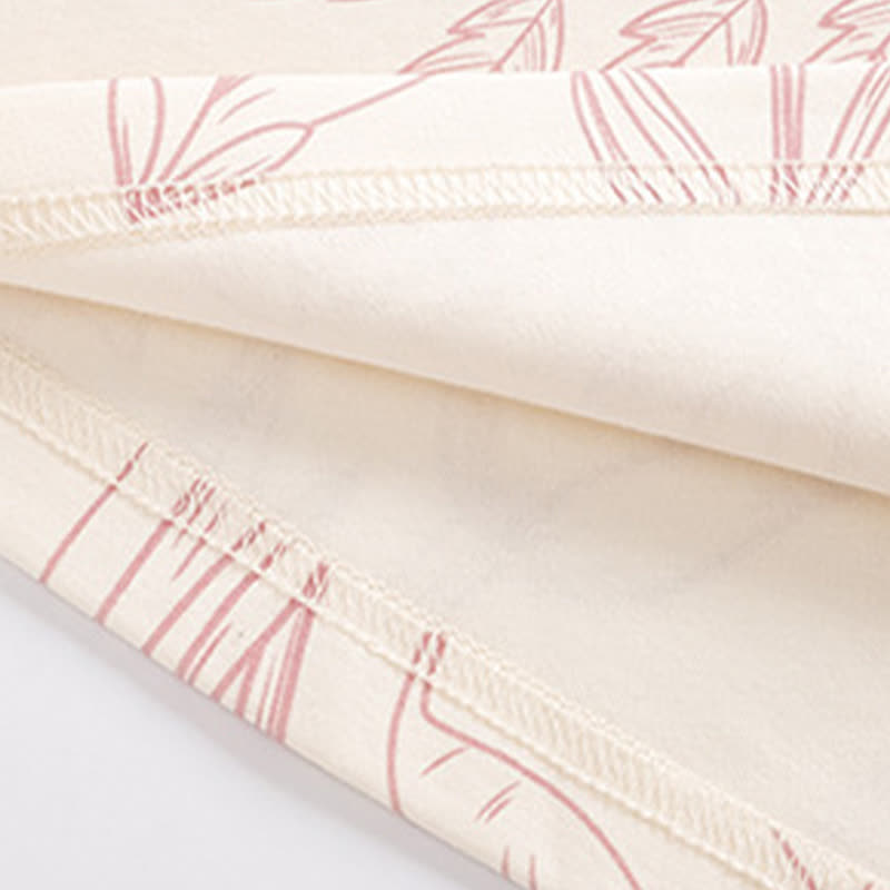 Ownkoti Elegant Floral Cotton Round-neck Pajama Set - image 6