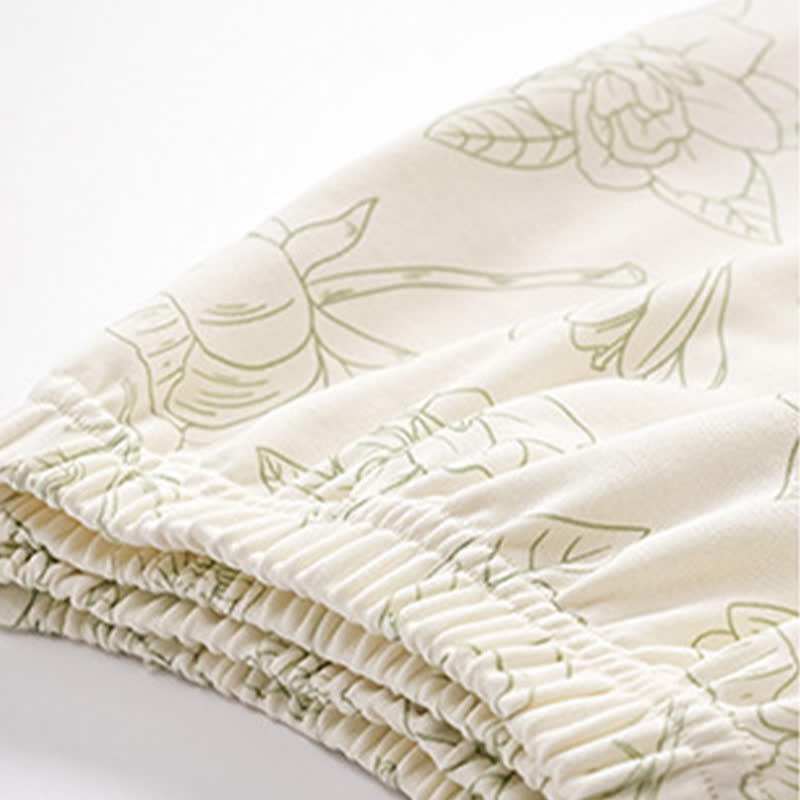 Ownkoti Floral Cotton Two-Piece Long Sleeve Homewear - image 3