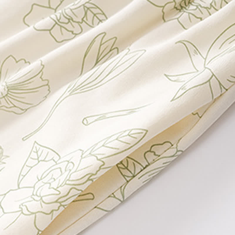 Ownkoti Floral Cotton Two-Piece Long Sleeve Homewear - image 6