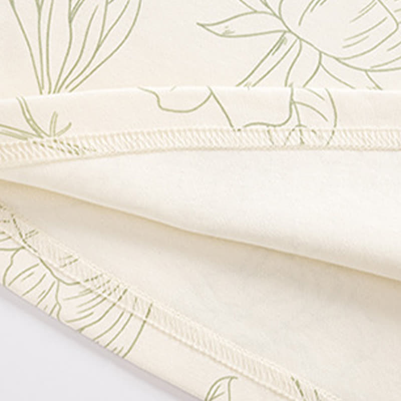 Ownkoti Floral Cotton Two-Piece Long Sleeve Homewear - image 5