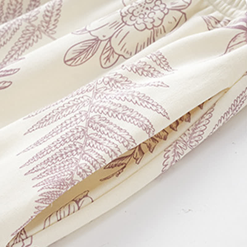 Ownkoti Botanical Cute Rabbit Cotton Loungwear Set - image 9