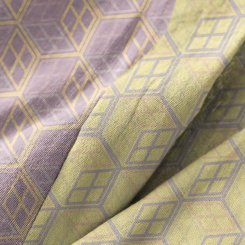 Ownkoti Geometric Hexagon Cotton Double Gauze Robe - image 5