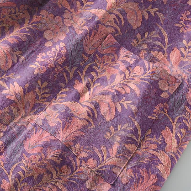 Ownkoti Botanical Lavender Cotton Double Gauze Robe - image 6