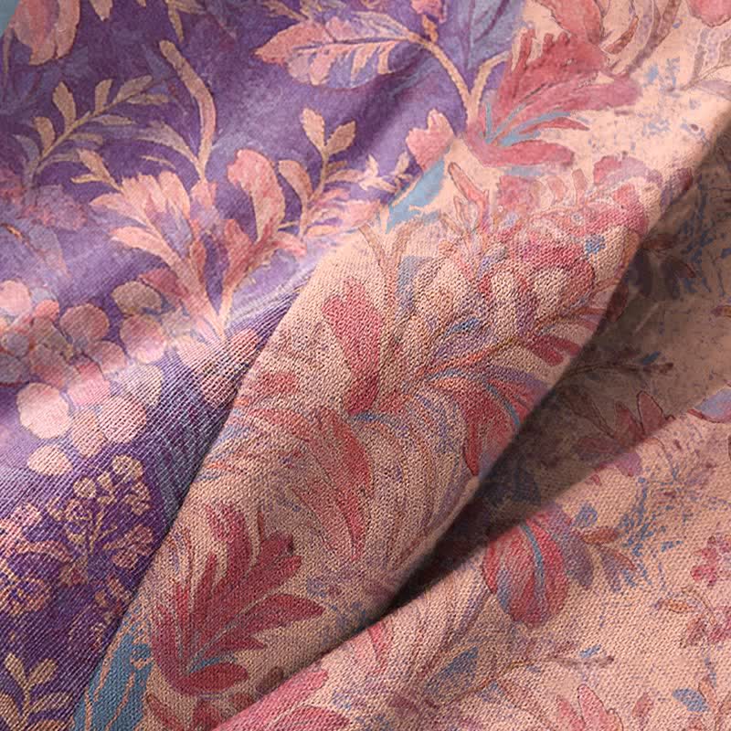 Ownkoti Botanical Lavender Cotton Double Gauze Robe - image 7