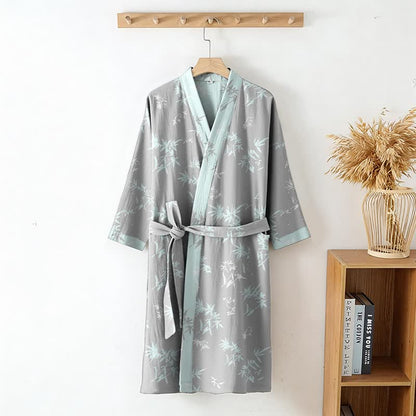 Ownkoti Elegant Bamboo Cotton Double Gauze Robe - image 2
