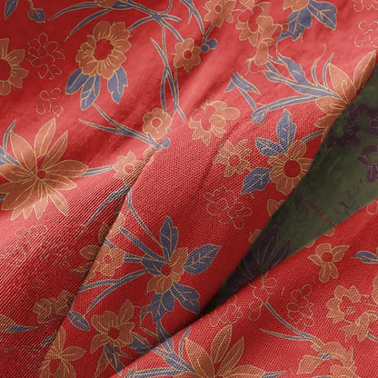 Ownkoti Vintage Rustic Floral Cotton Jacquard Robe - image 6