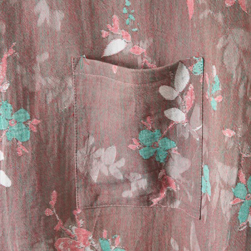 Ownkoti Vintage Floral Cotton Gauze Kimono Robe - image 5