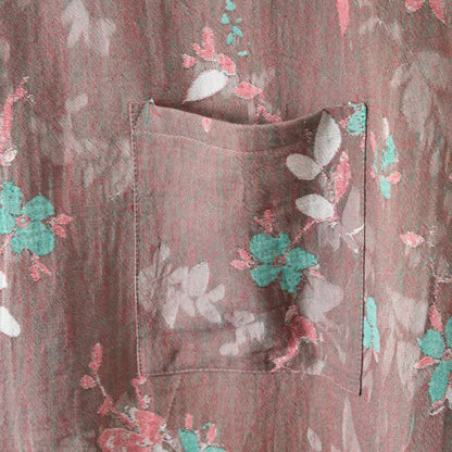 Ownkoti Vintage Floral Cotton Gauze Kimono Robe - image 5
