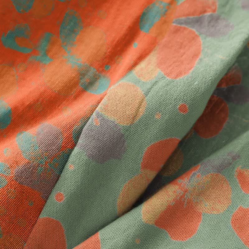 Ownkoti Artistic Floral Cotton Gauze Kimono Robe - image 6