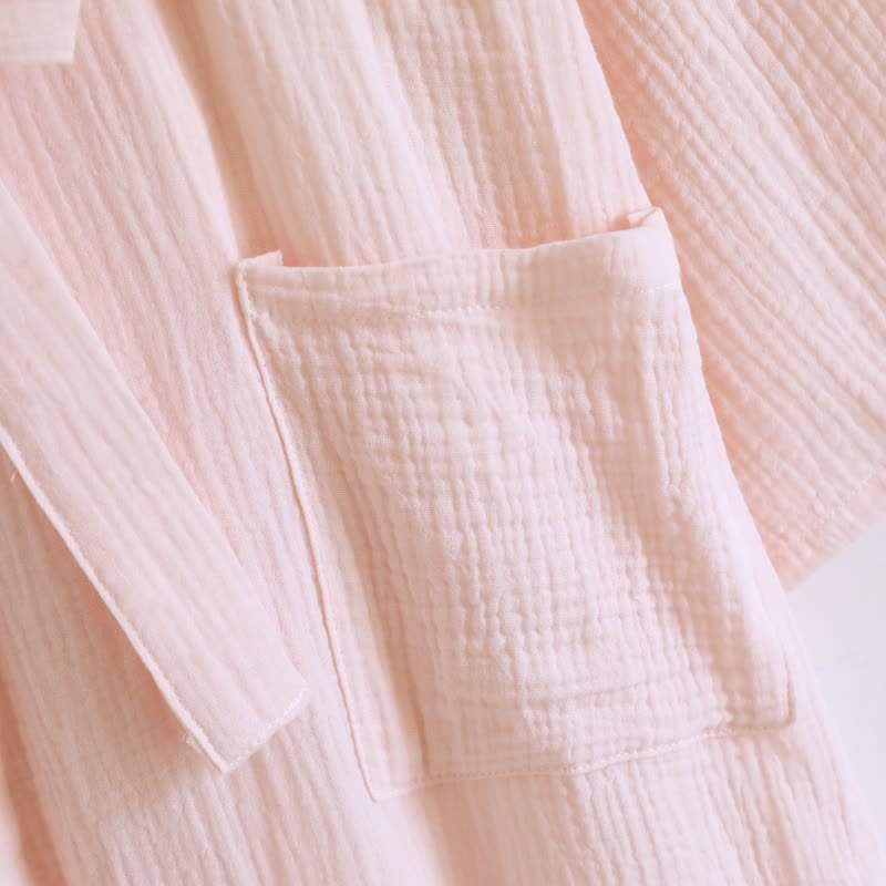 Ownkoti His and Hers Minimalist Cotton Robe - image 8