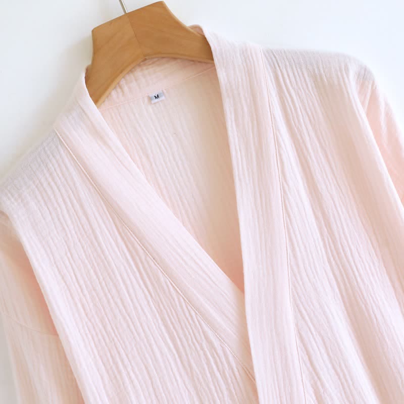 Ownkoti His and Hers Minimalist Cotton Robe - image 5