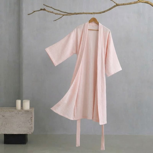 Ownkoti His and Hers Minimalist Cotton Robe - image 0