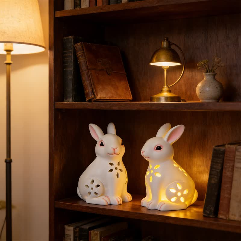 Ownkoti Solar-Powered Hollow Bunny Garden Decor - image 4