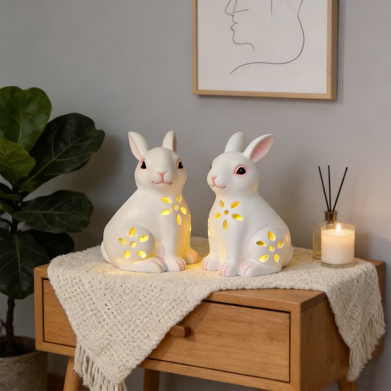 Ownkoti Solar-Powered Hollow Bunny Garden Decor - image 3