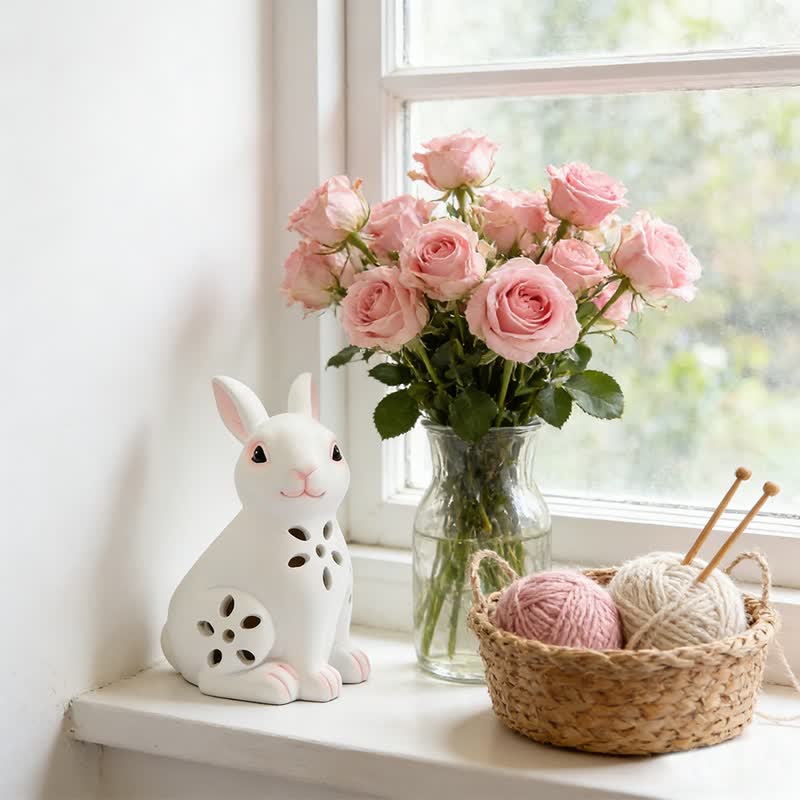 Ownkoti Solar-Powered Hollow Bunny Garden Decor - image 1