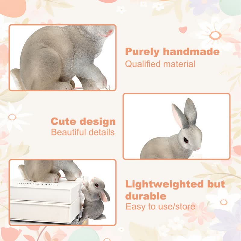 Ownkoti Resin Mother and Baby Bunny Decor - image 16