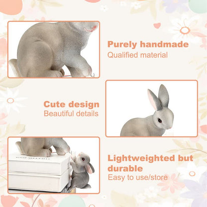 Ownkoti Resin Mother and Baby Bunny Decor - image 16