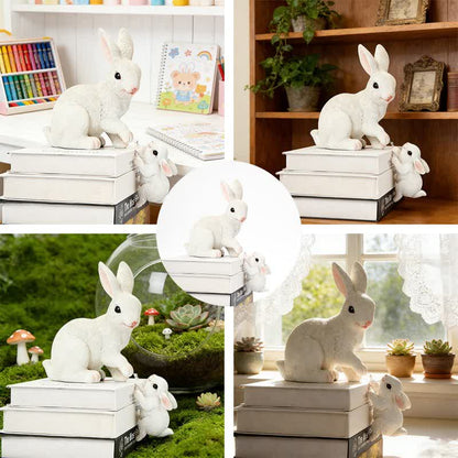 Ownkoti Resin Mother and Baby Bunny Decor - image 9