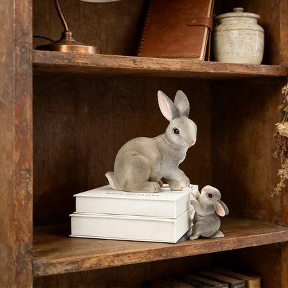 Ownkoti Resin Mother and Baby Bunny Decor - image 11