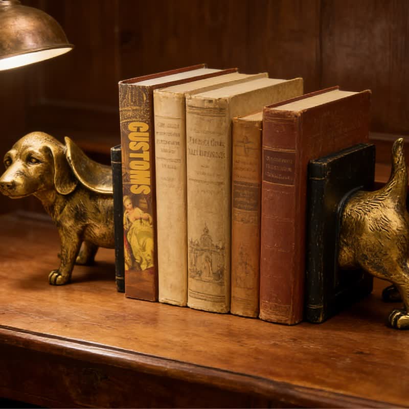 Ownkoti Resin Decorative Dog Figurine Bookend - image 1