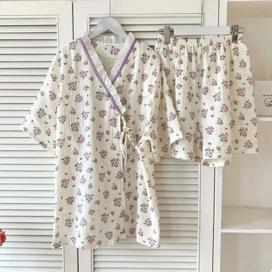Ownkoti Refresh Floral Kimono Cotton Pajama Set - image 0