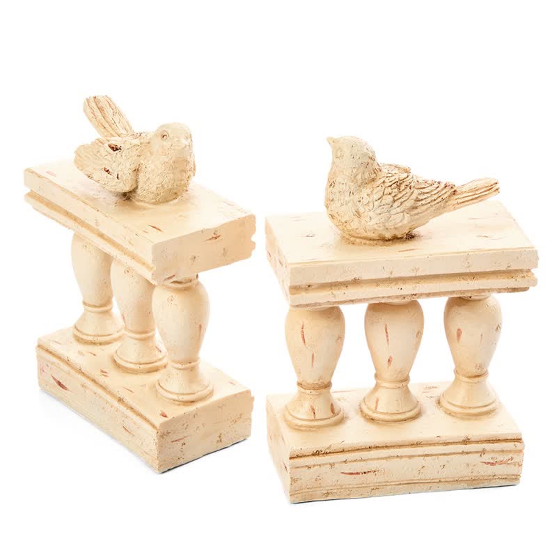 Ownkoti Resin Bird on Railing Bookend Decor - image 4