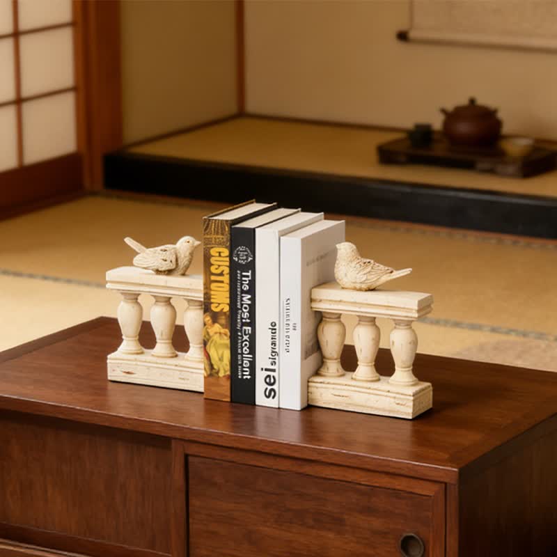 Ownkoti Resin Bird on Railing Bookend Decor - image 2