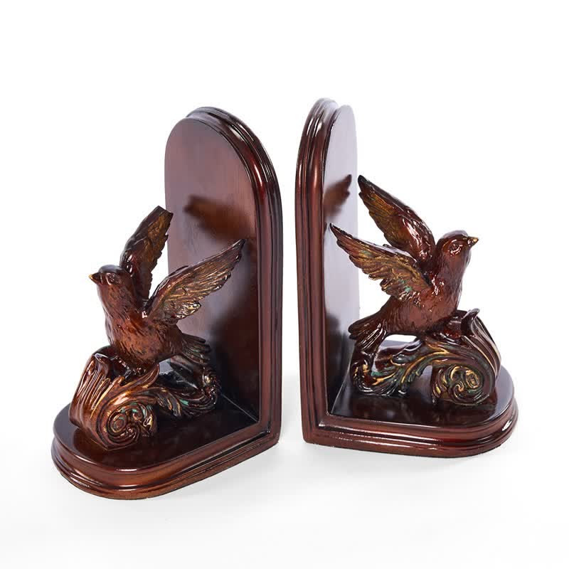 Ownkoti Dark Brown Flying Bird Bookend Decor - image 8