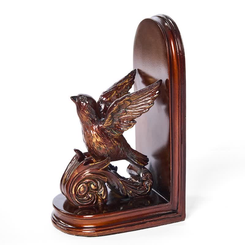 Ownkoti Dark Brown Flying Bird Bookend Decor - image 10
