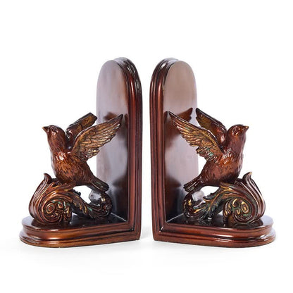 Ownkoti Dark Brown Flying Bird Bookend Decor - image 5