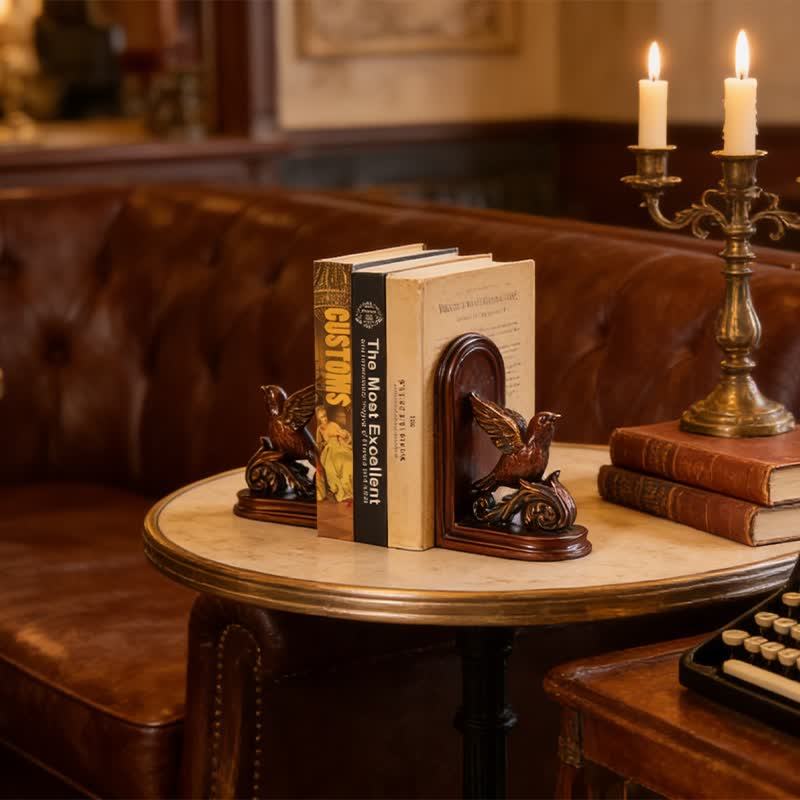 Ownkoti Dark Brown Flying Bird Bookend Decor - image 3