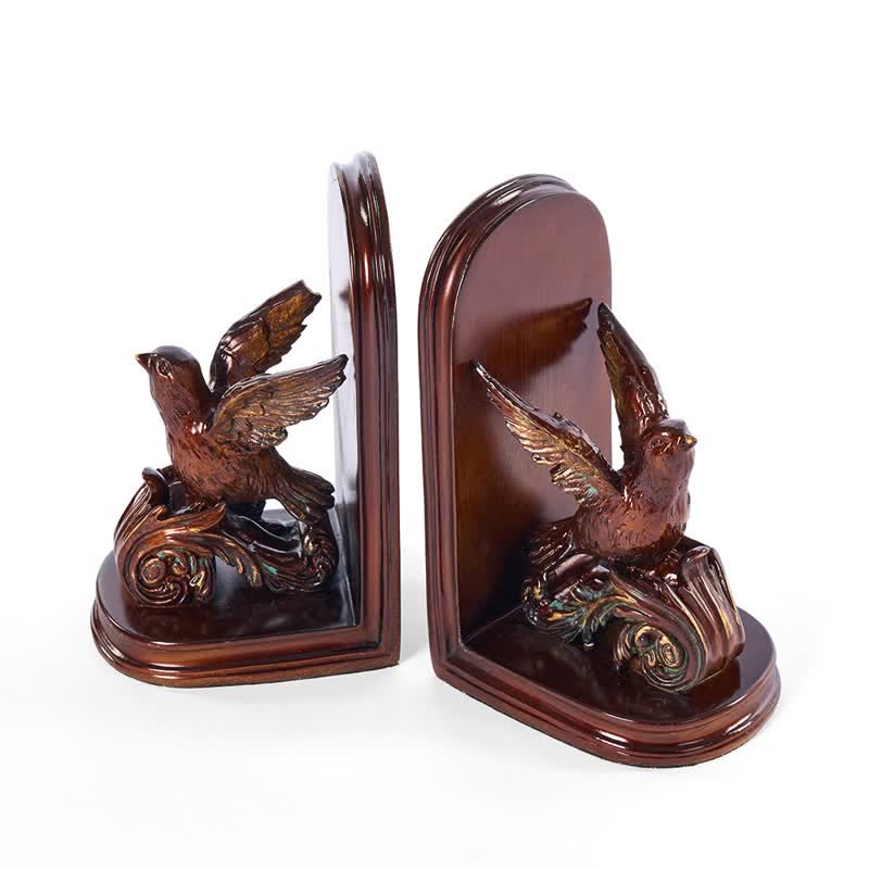 Ownkoti Dark Brown Flying Bird Bookend Decor - image 7