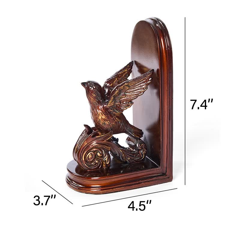 Ownkoti Dark Brown Flying Bird Bookend Decor - image 4