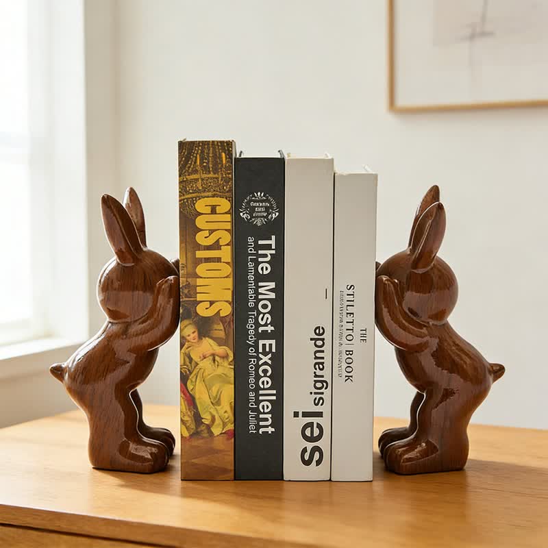 Ownkoti Resin Standing Bunny Bookend Decor - image 4
