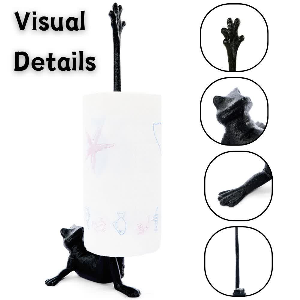 Ownkoti Cast Iron Frog Paper Towel Holder - image 8