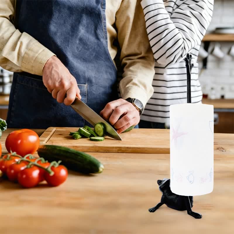 Ownkoti Cast Iron Frog Paper Towel Holder - image 1