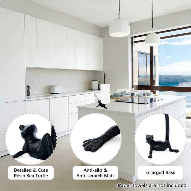 Ownkoti Cast Iron Frog Paper Towel Holder - image 3