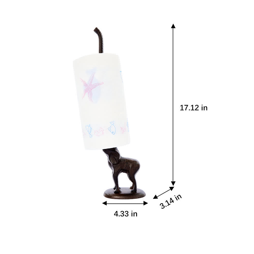 Ownkoti Cast Iron Elephant Paper Towel Holder - image 6