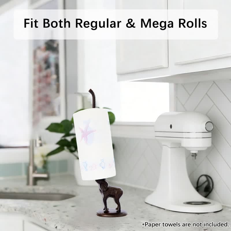 Ownkoti Cast Iron Elephant Paper Towel Holder - image 2