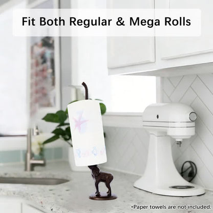 Ownkoti Cast Iron Elephant Paper Towel Holder - image 2