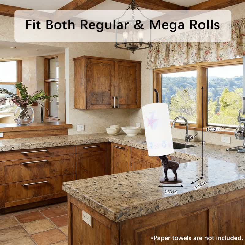 Ownkoti Cast Iron Elephant Paper Towel Holder - image 1